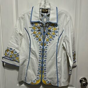 Bob Mackie wearable Art jacket/shirt